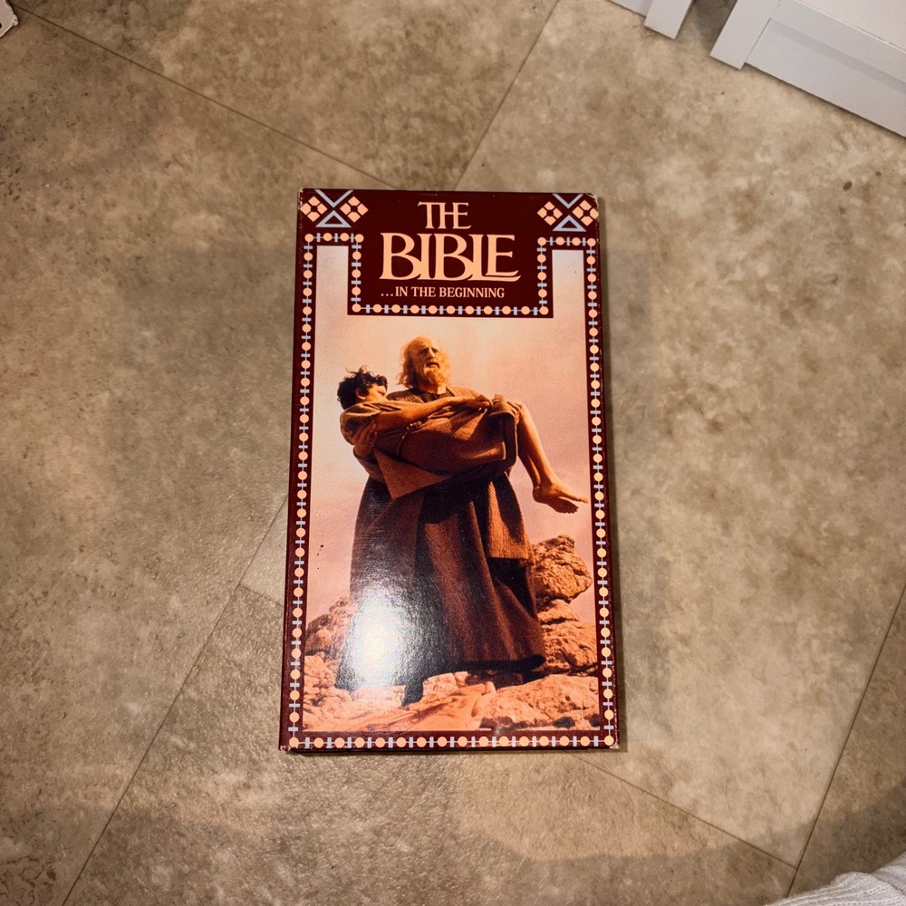 The Bible In the Beginning VHS 1992‎ Fox Video 2-Tape Set George C Scott 1020